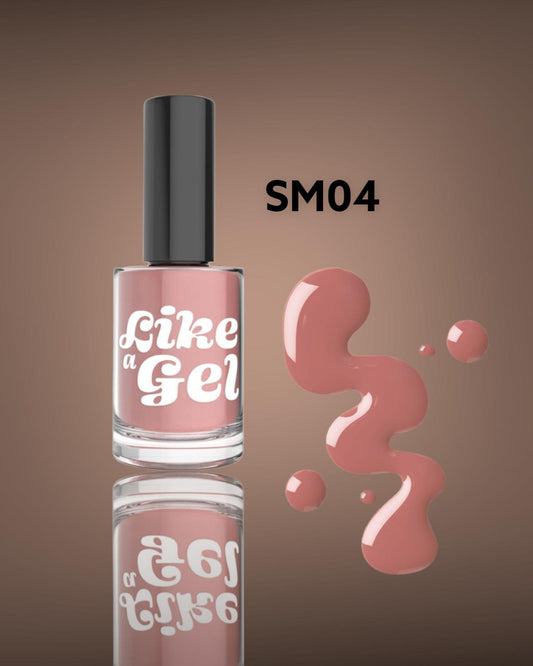 Like a Smalto semipermanente effetto gel Rosa Antico 10 ml (SM04)