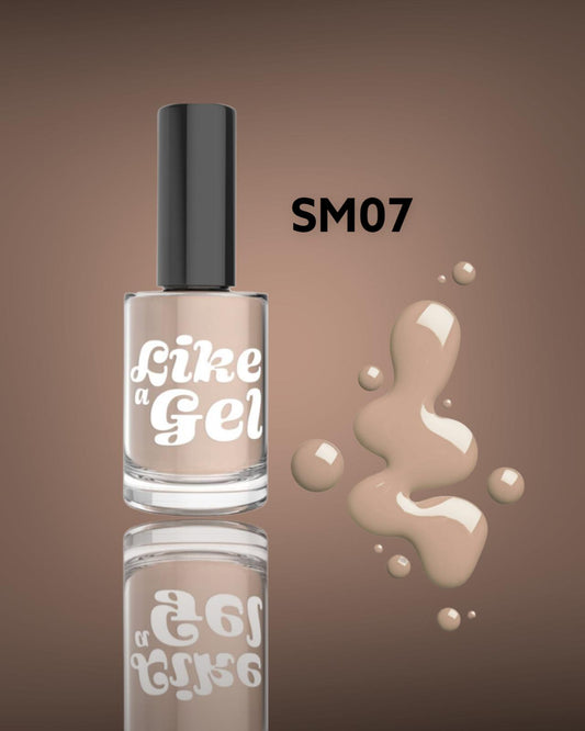 Like a Smalto semipermanente effetto gel Cappuccino 10 ml (SM07)