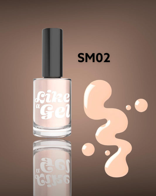 Like a Smalto semipermanente effetto gel Apricot Nude 10ml (SM02)