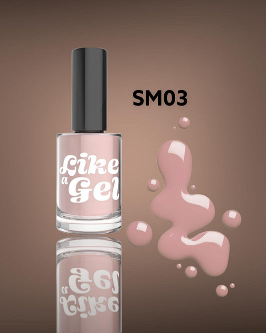 Like a Smalto semipermanente effetto gel Elegant Rose 10 ml (SM03)